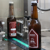 Mytí lahví na výstupu z plniče GAI MLE661 BIER v Rodinném pivovaru Zichovec